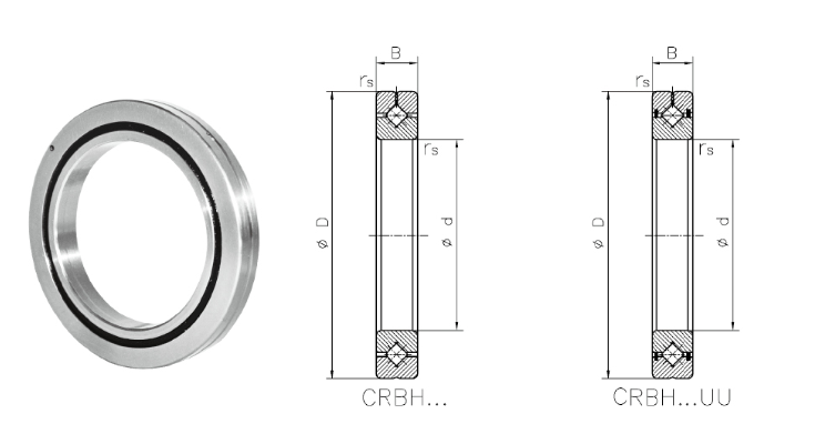 CRBH精密交叉滚柱轴承结构图